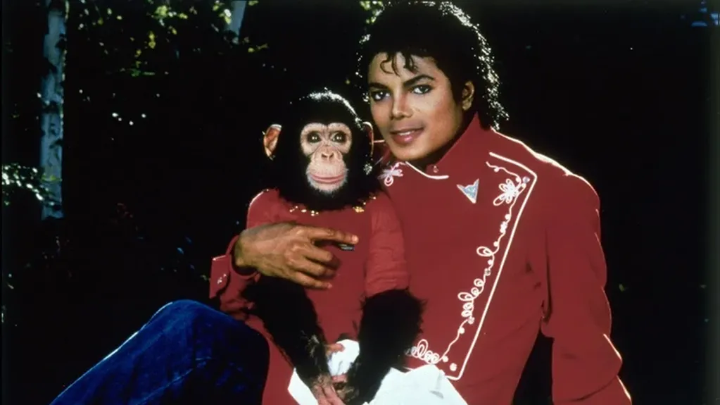 Michael Jackson y su mono.