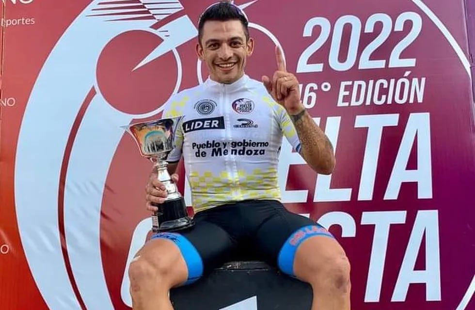 Mauricio Páez, lucirá la malla líder enla etapa N°1 de la 46° Vuelta de Mendoza. / Gentileza: Jorge Emmanuel.