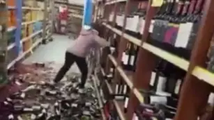 Ataque de ira en un supermercado