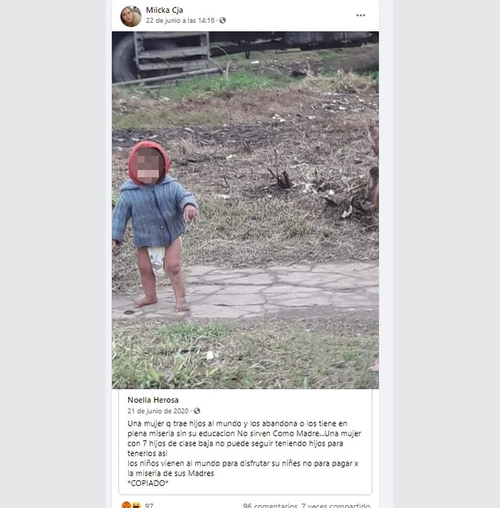 El posteo de Micaela Noemí Colque, acusada de matar a su hija, que indignó en Facebook  