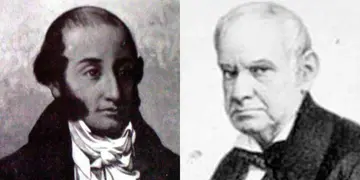 A la izquierda, Blas Parera (1776-1840). A la derecha, Vicente López y Planes (1784-1856). (MinutoUno)