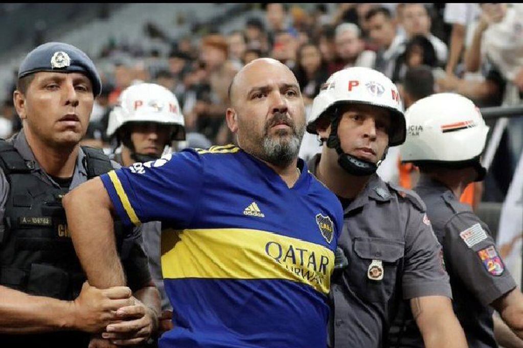 El mendocino Leandro Ponzo, fanático de Boca, fue inhabilitado por 24 meses para ingresar a los estadios de la provincia de Buenos Aires. / Gentileza.