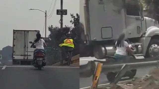 Una motociclista realizó una negligente maniobra y en las redes la fulminaron: “Le abunda la estupidez”