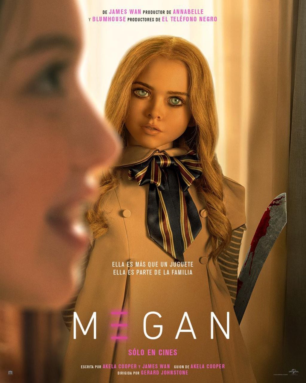 "Megan" te pondrá los pelos de punta. / Captura