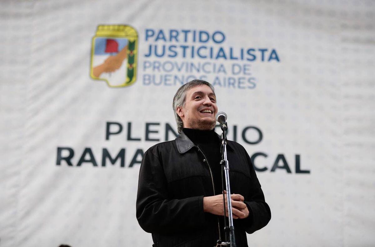 Máximo Kirchner encabezó el acto por el Día del Trabajador del PJ Bonaerense.  Gentileza