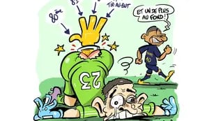 El francés Dadou desató polémica por su dibujo burlándose del "Dibu" Martínez, campeón del mundo con la Selección Argentina
