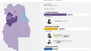 Mapa interactivo de elecciones en Mendoza