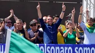 Bolsonaro dio un fuerte discurso. AP