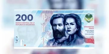 EL BCRA presentó el nuevo billete de 200 pesos
