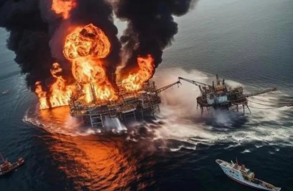 Explotó una plataforma petrolera en el Golfo de México y provocó la muerte de dos operarios.