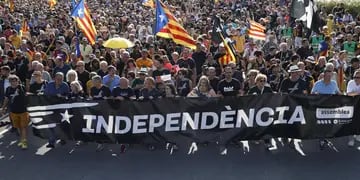 Manifestación independentista catalana