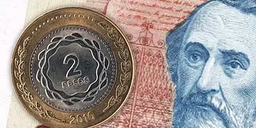 Moneda de dos pesos argentinos