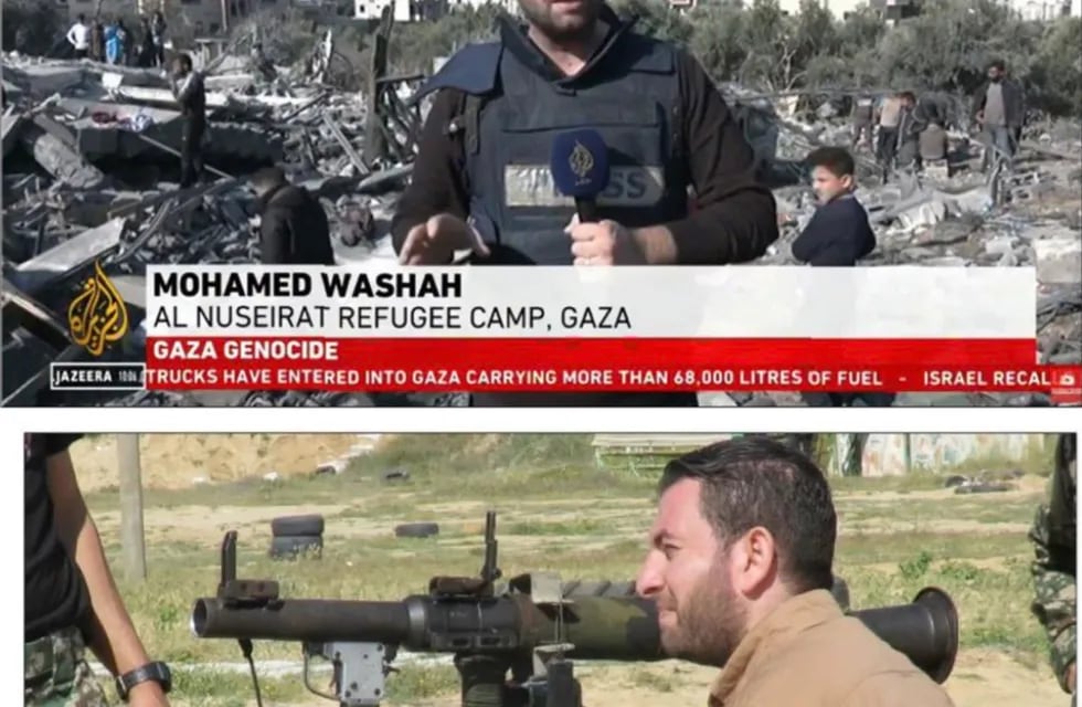Mohamed Washa, uno de los periodistas más famosos de la cadena árabe Al Jazeera, es comandante de Hamás.