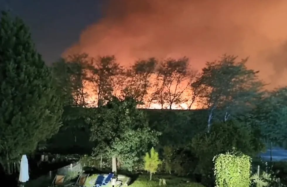 Videos: Así fue el incendio que dejó sin electricidad a más de 20 millones de argentinos. Foto: Captura Video.