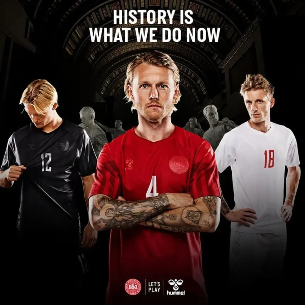 La camiseta de Dinamarca /Gentileza TyC Sports