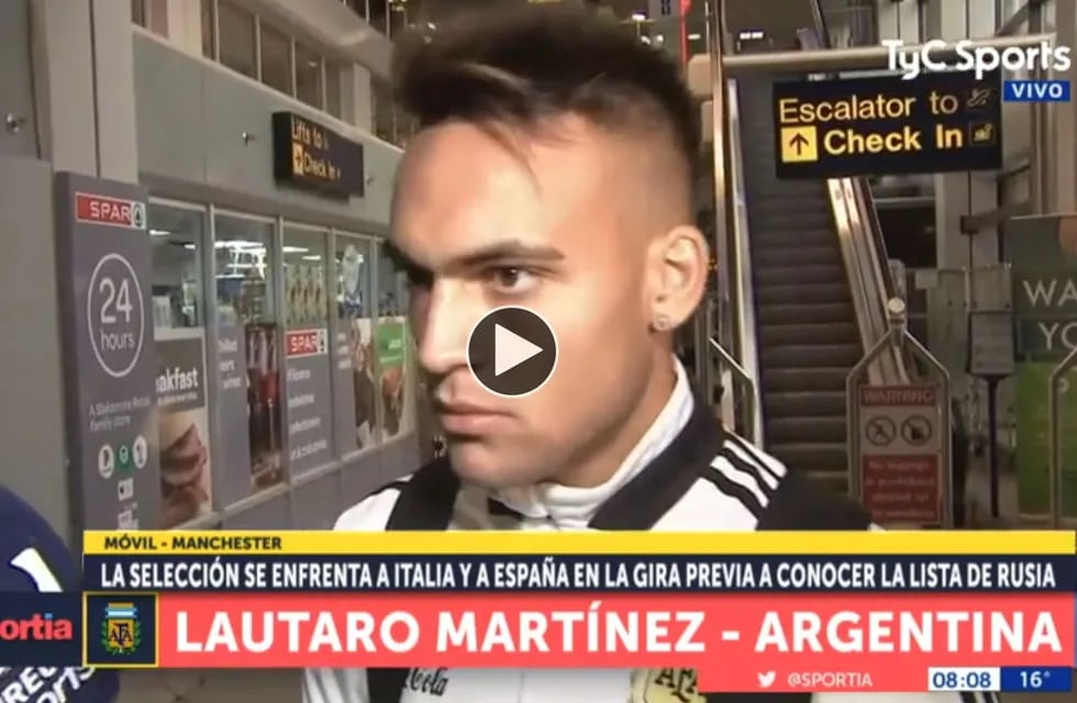 Lautaro Martínez se sumó a la Selección en Manchester: "Voy a vivir lo que siempre soñé"