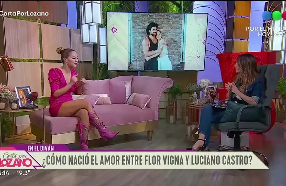 Flor Vigna se sinceró en el programa de Vero Lozano sobre el comienzo de su relación con Luciano Castro.