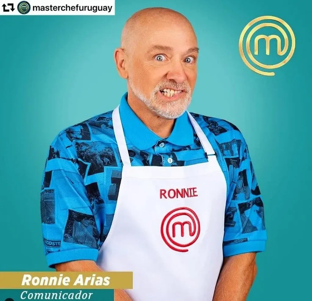 Ronnie es participante de MasterChef Celebrity Uruguay