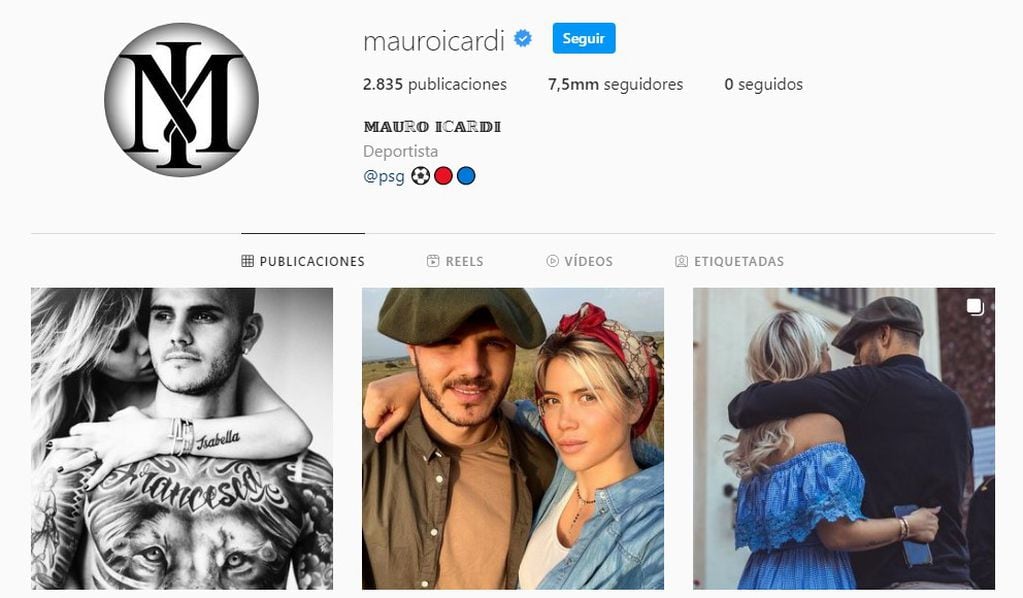 Mauro Icardi dejó de seguir a Wanda Nara en Instagram. (Foto: Instagram)