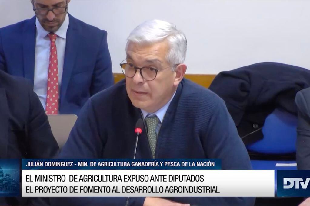 El ministro de Agricultura, Julián Domínguez, expuso ante Diputados