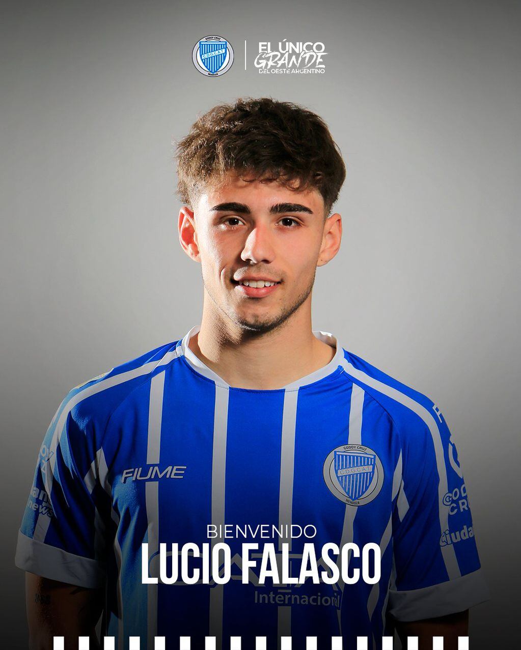 El volante Lucio Falasco es otra joven apuesta que ya debutó en la Reserva de Pedernera.