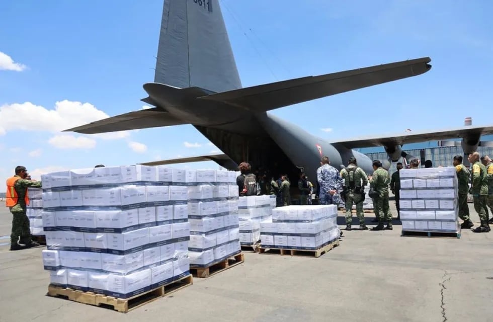 Países latinoamericanos envían toneladas de ayuda a Haití. Gentileza / ciudadanosenred.com.mx