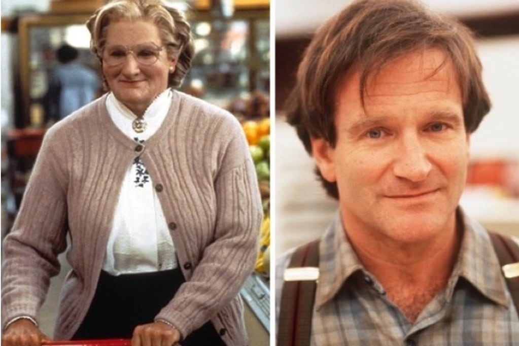 Robin Williams, la “Sra Doubtfire” en l“Papá por siempre”.