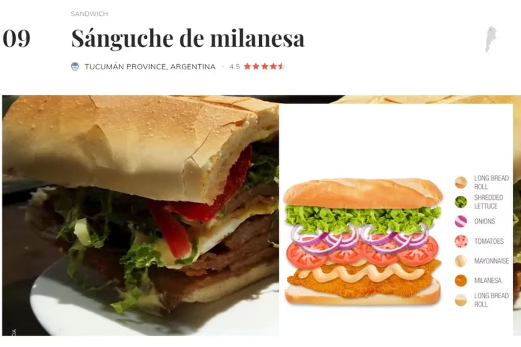 Los mejores sándwiches del mundo según  Taste Atlas