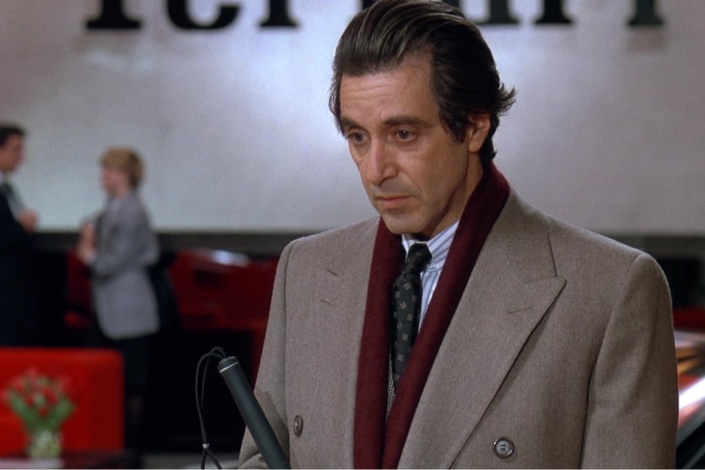 Al Pacino en "Escencia de mujer", papel por el que ganó el Oscar a mejor actor en 1993
