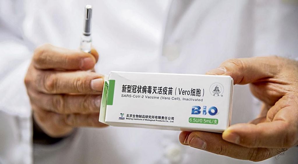 Sinopharm, la vacuna China que llegó a Argentina. (AP)