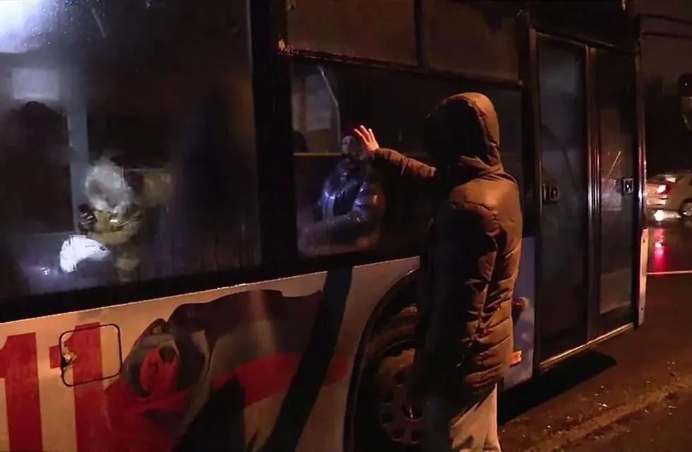 Evacuación de civiles en Donetsk