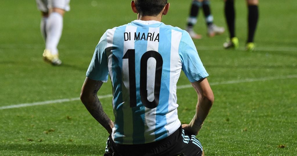 Di María usó la 10 de Messi