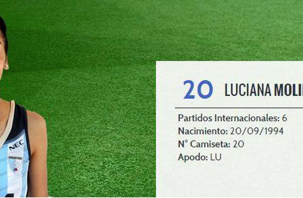 La mendocina Luciana Molina jugará la Liga Mundial con Las Leonas