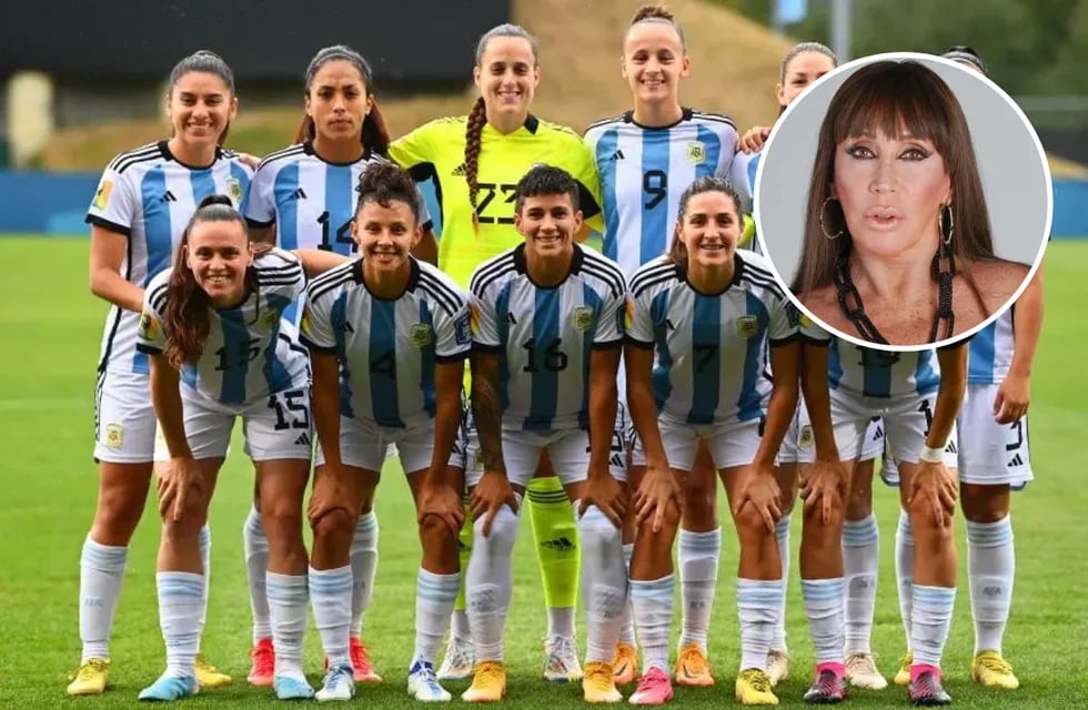 Moria Casán le envió un saludo a las jugadoras de la Selección argentina, previo al inicio del Mundial. Gentileza.