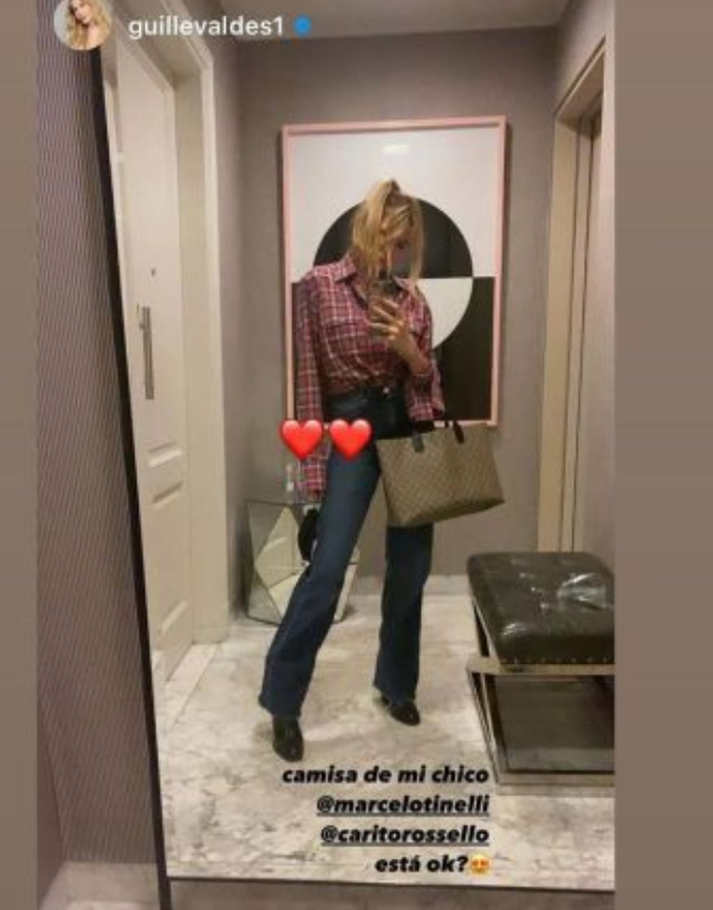 Guillermina Valdés y su historia de Instagram