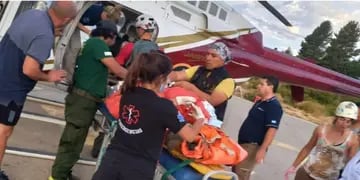 Rescate de una mujer en Bariloche