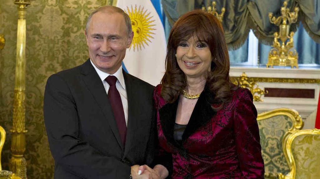 Vladimir Putin y Cristina Kirchner (Télam/Archivo)