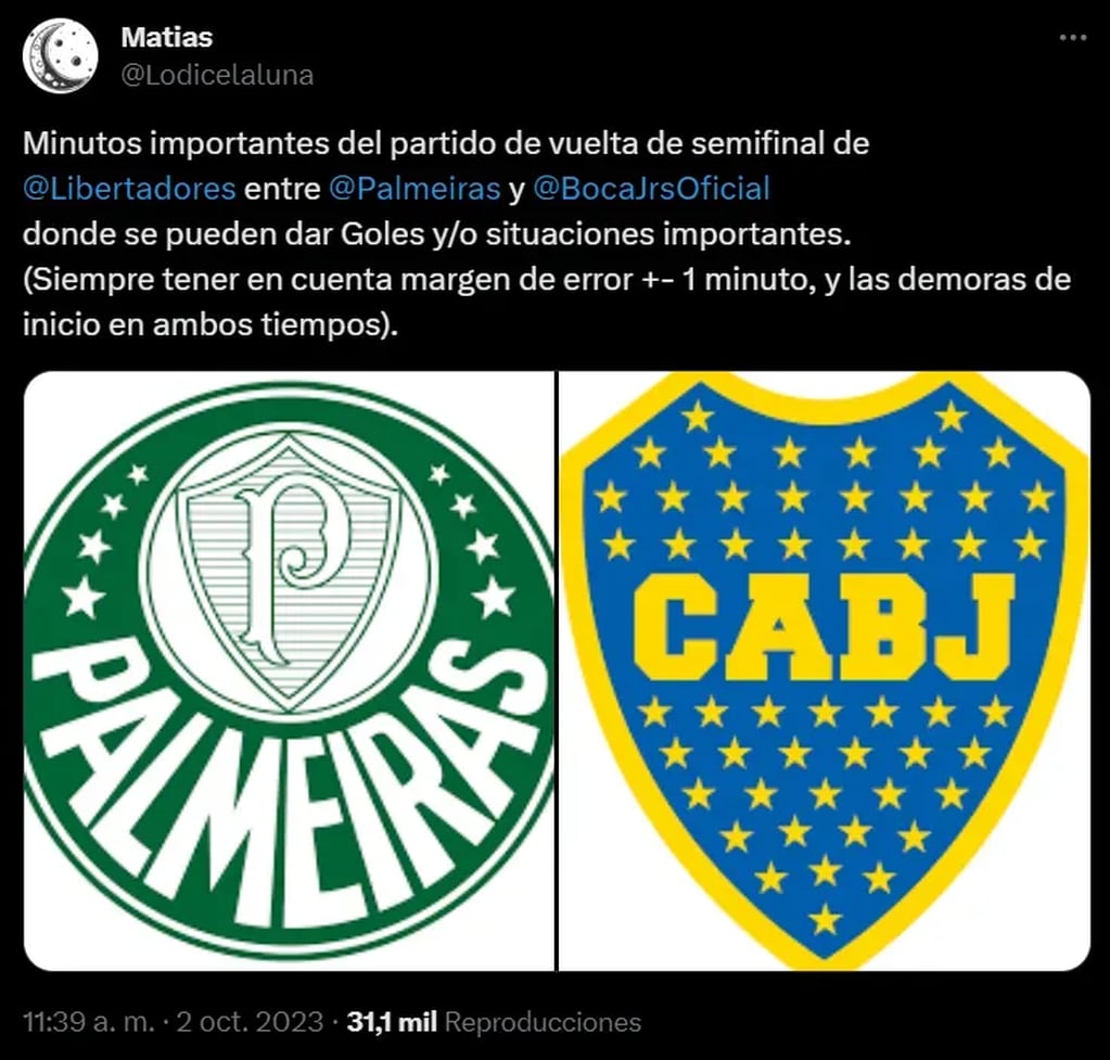 Lo que dice la astrología sobre el partido entre Palmeiras y Boca
