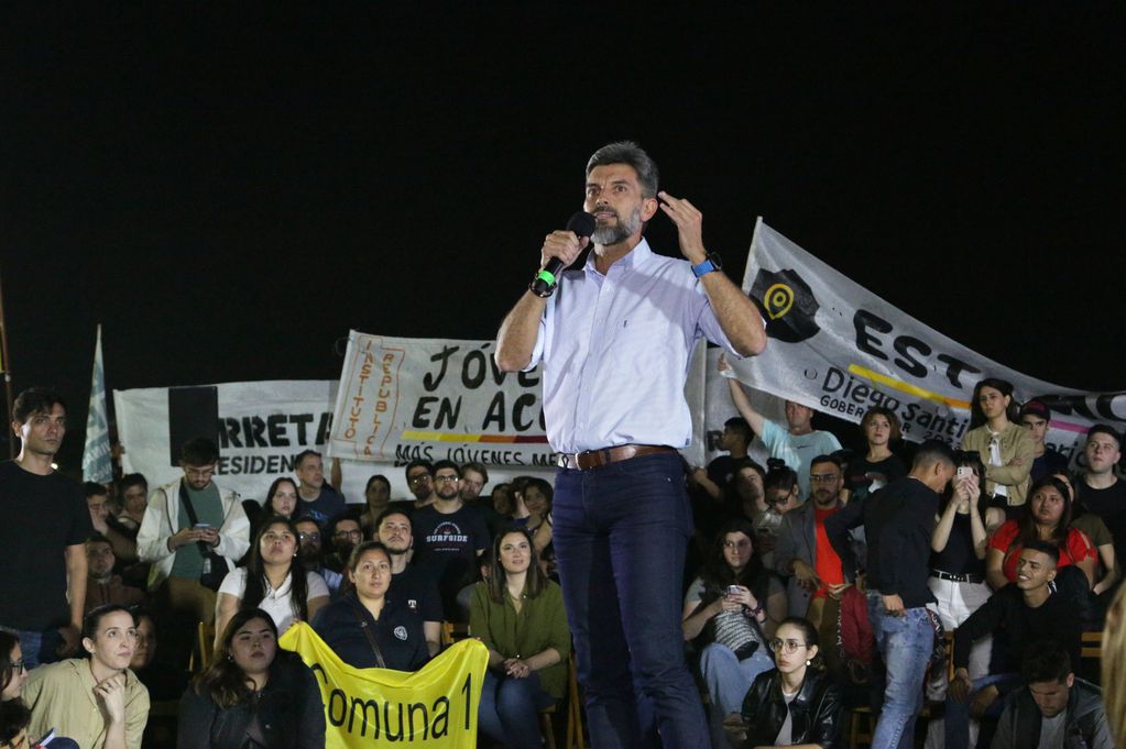 Ulpiano Suárez, durante un acto en la Ciudad de Buenos Aires. Foto: Gentileza
