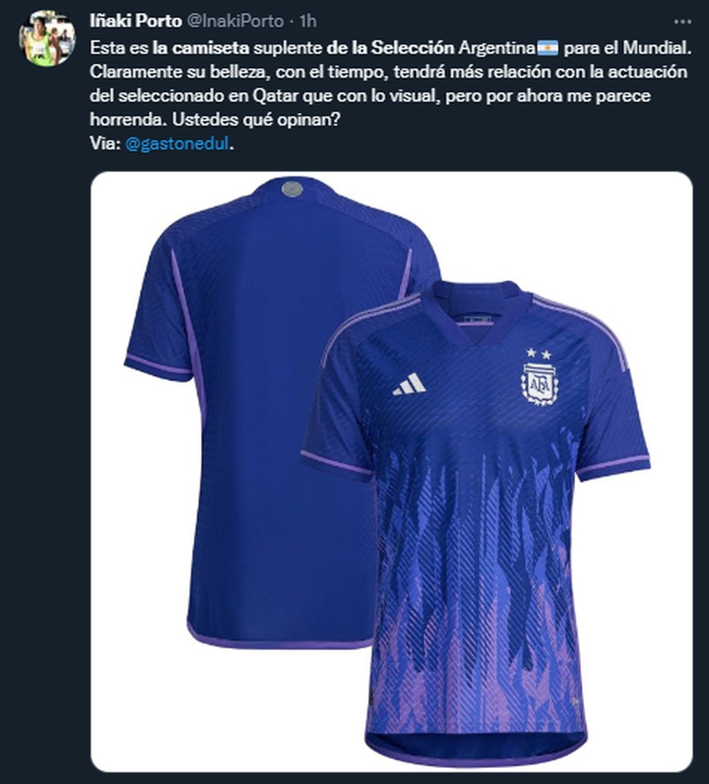 La opinión de los hinchas sobre la camiseta de la Selección