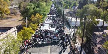 Marcha universitaria en Mendoza