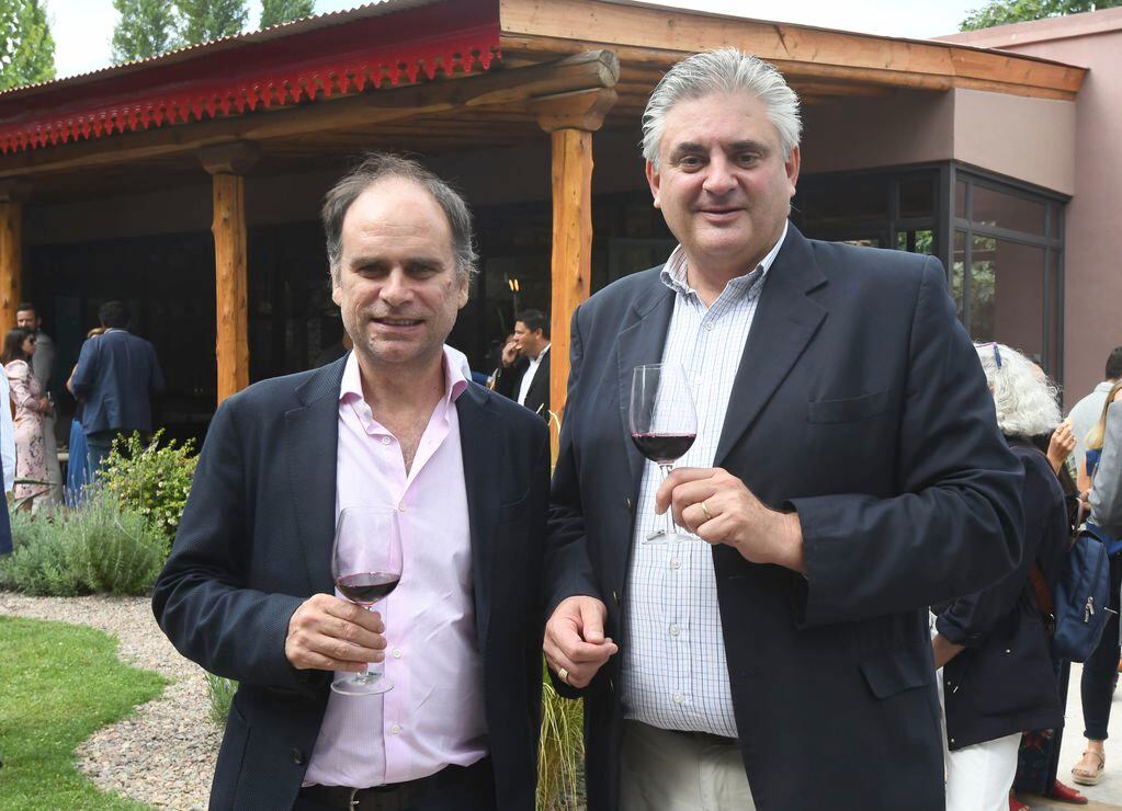 Rafael Calderón y Silvio Alberto de Bodegas Bianchi. Foto: José Gutiérrez / Los Andes  