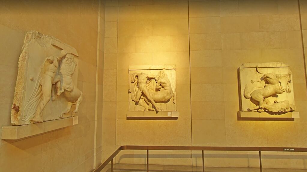 Exposición de piezas del patrimonio griego en el Museo Británico de Londres. Foto: Gentileza Télam