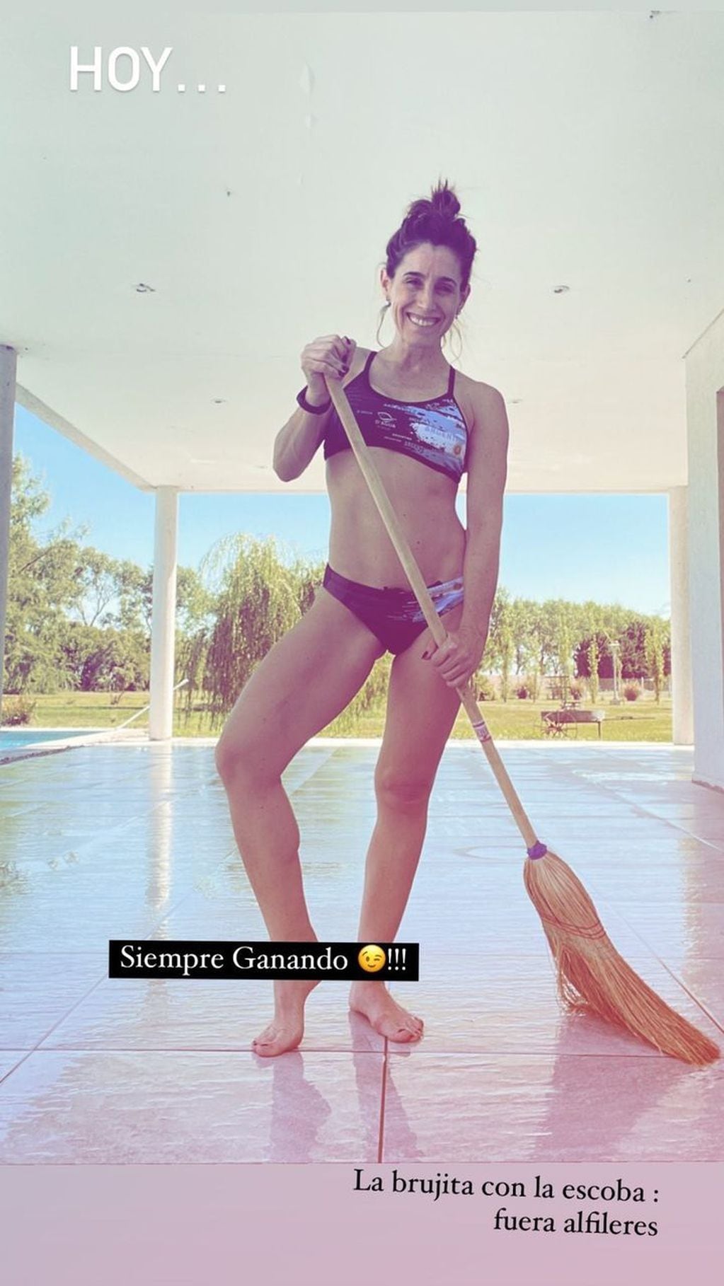 Soledad Pastorutti posó en bikini para festejar el triunfo de la Selección Argentina (Instagram)