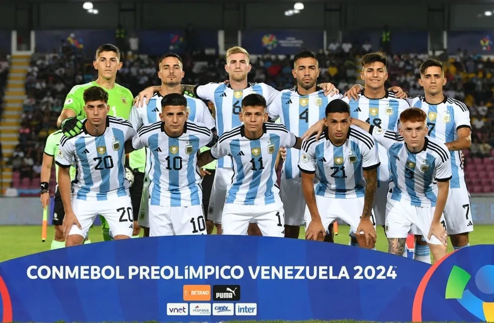 La Selección Argentina Sub 23 que defiende los colores en el Preolímpico de Venezuela.