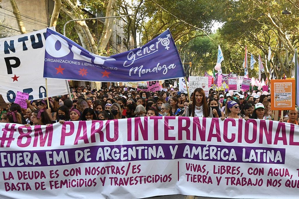 Marcha 8M (Foto: José Gutiérrez / Los Andes)