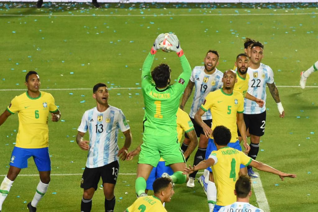 En San Juan, Argentina y Brasil igualaron 0-0. / Mariana Villa ( Los Andes).
