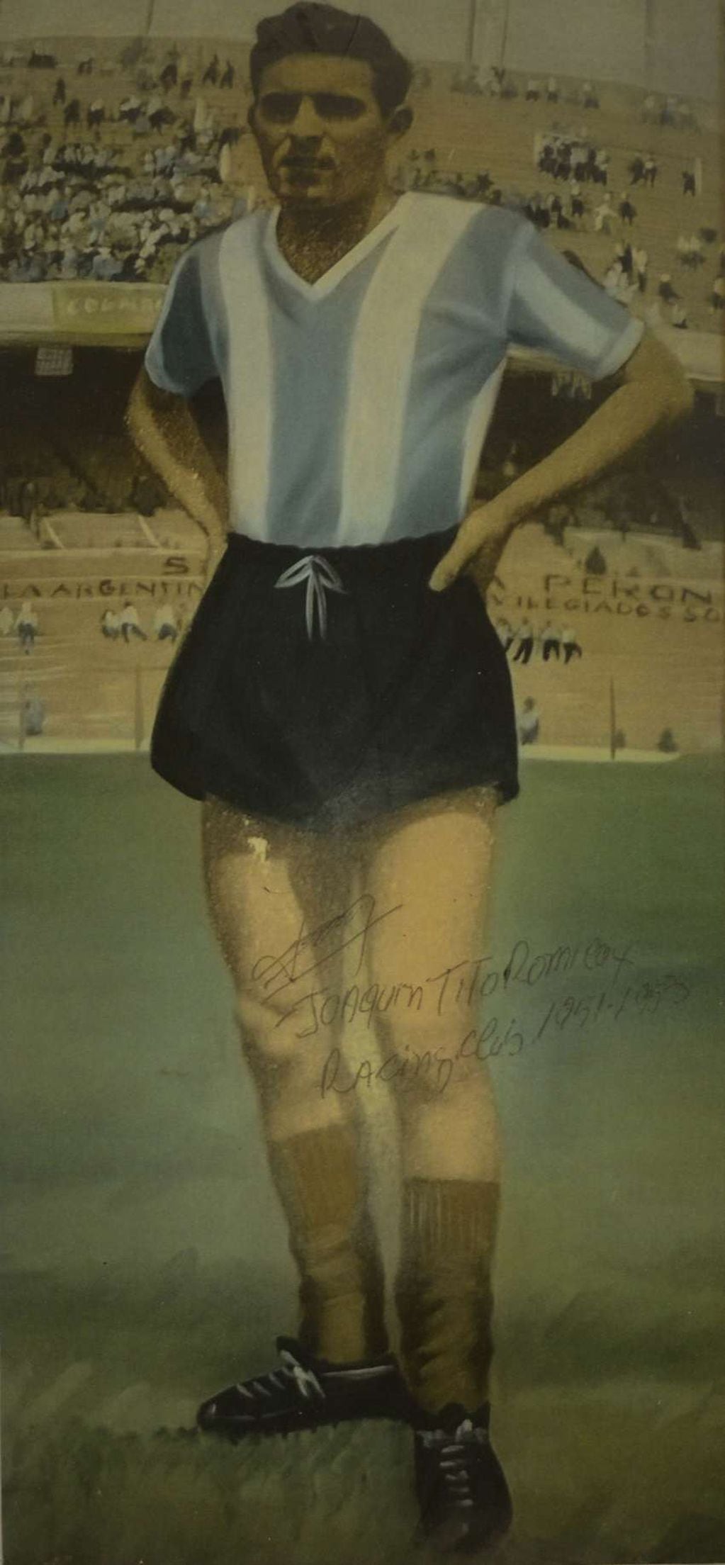 
Académico. “Tito” Romieux con la camiseta de Racing Club, donde jugó del 1951 a l1953
