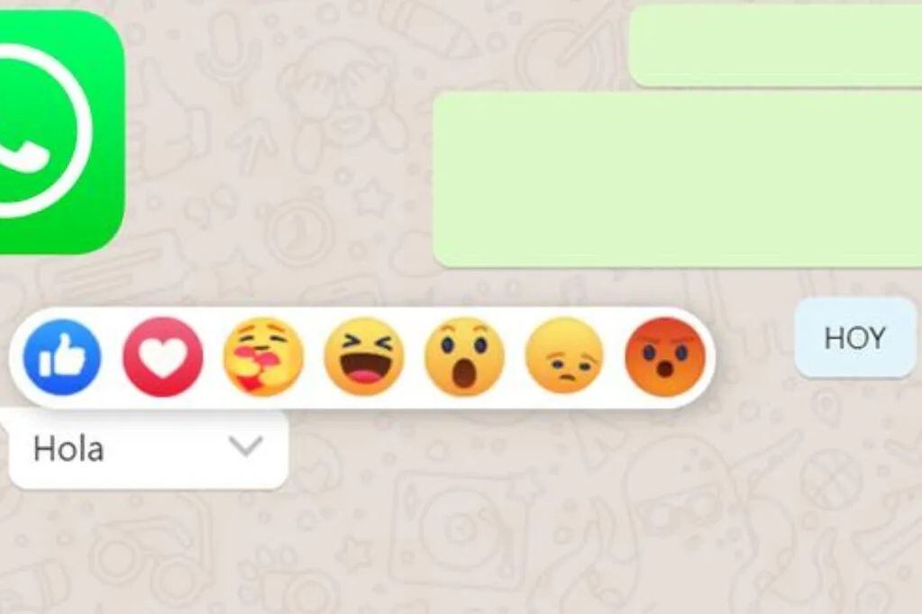 Llegaron a WhatsApp las reacciones a los mensajes.