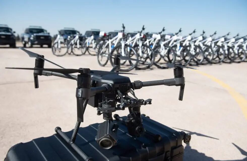Uno de los drones con los que ya cuenta la Policía de Mendoza.